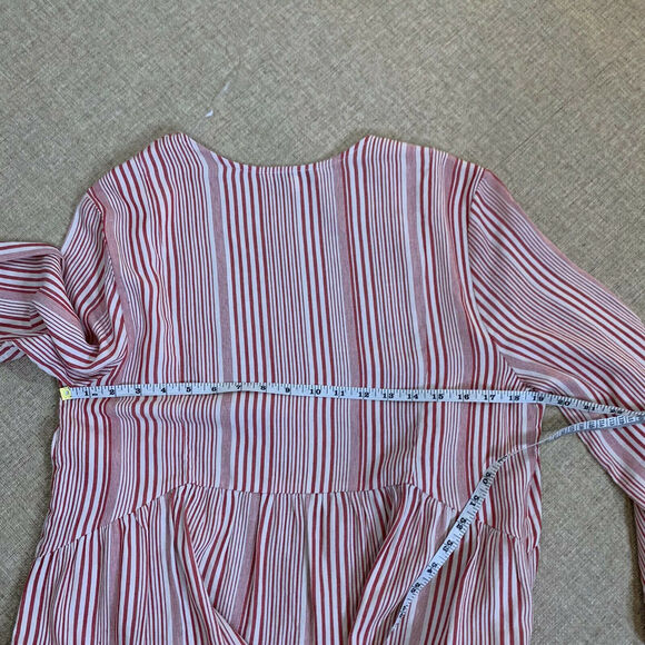Crimson In Grace Striped Multicolored Oversized blouse relaxed sz small - Picture 7 of 10